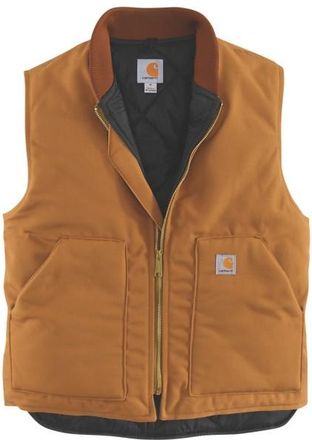 Carhartt Work in Progress Insulated Rib Collar Vest Freizeitweste für Herren | braun