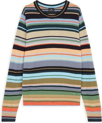 Paul Smith Stripe Merino Wool Sweater in Multi Coloured at Nordstrom, Size Xx-Large