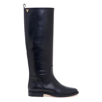 Via Roma 15 Stivale Cavallerizza - female - Via Roma 15 - High Boots - Black - 5 UK - Shoes
