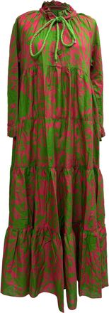 Eywasouls Malibu Printed Maxi Dress in Multicolor Cotton
