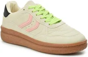 Nicole Miller Low Top Crepe Sole Sneaker in White Pink Black at Nordstrom Rack, Size 8.5