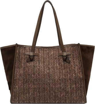 Gianni Chiarini Dua Shoulder Bag In Woven Straw