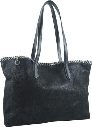 Stella McCartney Stella McCartney Pre-owned Womens Shaggy Deer Falabella East West Shopper Tote - Black Textile - One Size