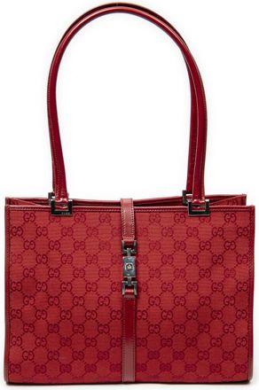 Gucci Pre-owned Womens Square Jackie Tote Shoulder Bag - Red - One Size