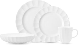 Fortessa Bloom Bone China 16Pc Dinnerware Set (Service For 4)