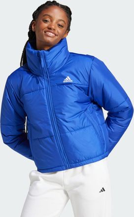 adidas Womens BSC Insulated Jacket - Blue Recycled Material - Size Medium