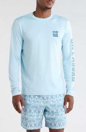 Billabong Looper Long Sleeve Sun T-Shirt in Corydalis Blue at Nordstrom Rack, Size Medium