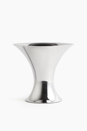 H&M Vase aus Edelstahl - Silber