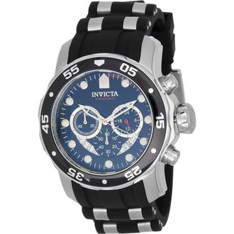 Invicta Pro Diver Quartz Silicone & Stainless Steel Watch, 48mm in Black at Nordstrom Rack