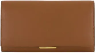 Vince Continental Nappa Leather Wallet in Saddle at Nordstrom