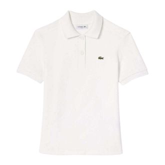 Lacoste Dames/Dames Terry Slim Poloshirt met Korte Mouwen (Cr&egrave;me)