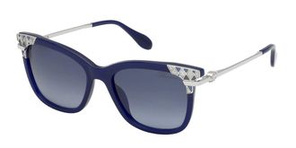 Blumarine SBM164S 03GR Womens Sunglasses Blue Size 54