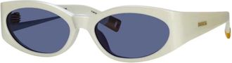 Jacquemus Stijlvolle Zonnebrillen voor Ultieme Bescherming - Heren - Zonnebrillen - Wit - ONE Size - Accessoires