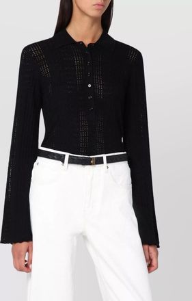 Loulou Studio wool and cashmere blend polo shirt