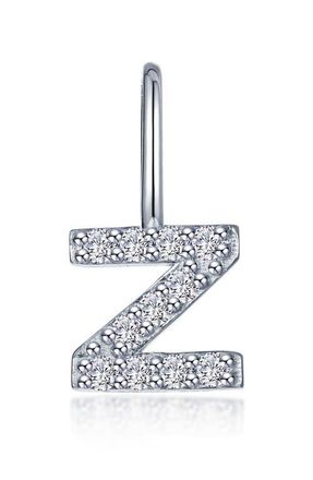 Lafonn Letter Charm Pendant in Silver Z at Nordstrom