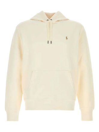 Polo Ralph Lauren embroidered-logo hoodie - men - Cotton/Polyester - L - Neutrals