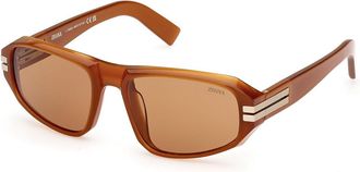 Ermenegildo Zegna EZ0262 45E Mens Sunglasses Brown Size 58