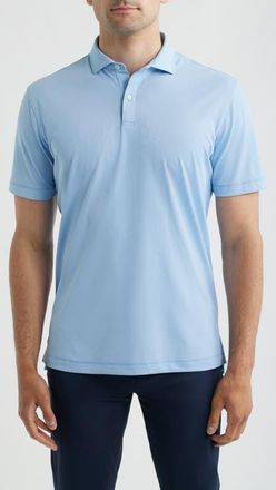 Johnnie-O Solid Mesh Performance Jersey Polo in Sailor at Nordstrom, Size Xx-Large