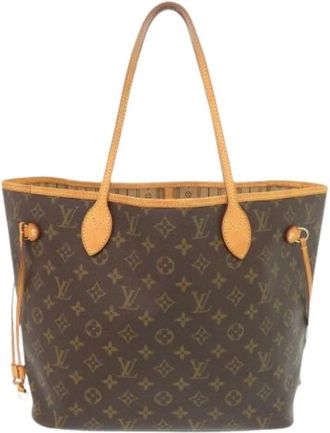 Louis Vuitton Pre-owned Canvas Tote Bag - Dames - Vintage Shopper - Bruin - ONE Size - Vintage
