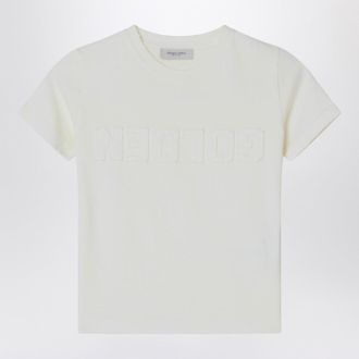 Golden Goose T-shirt bianca con logo
