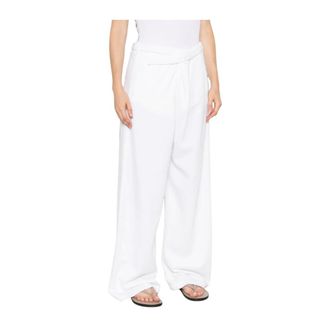 Darkpark Wide Trousers - Trousers - Mujer - Blanco - S