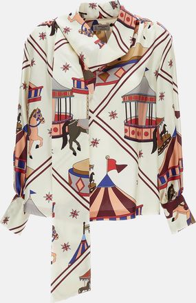 Alberto Biani Blusa In Seta Stampata