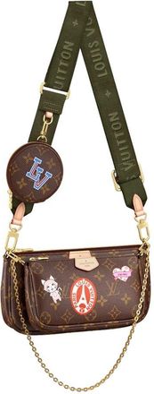 Louis Vuitton Monogram Pochette Accessoires with Stickers