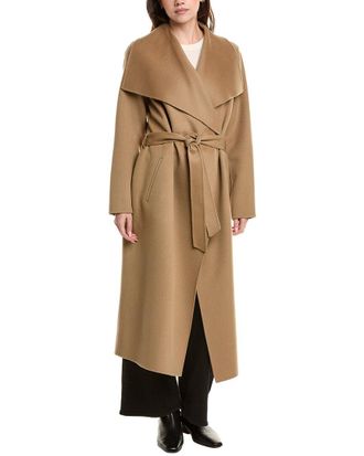 Mackage Wool & Leather Wrap Coat