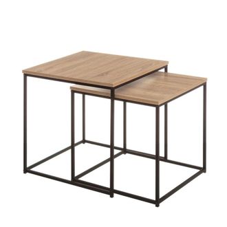 Unimasa Set de 2 mesa auxiliares auxiliares nido urban