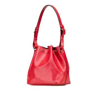 Louis Vuitton Pre-owned Bucket Bags, female, Red, Size: ONE SIZE Pre-owned Petit Noe