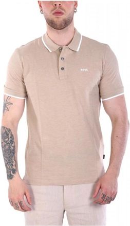 HUGO BOSS Parlay 190 Polo - Heren - Polos - Beige - 2XL - Katoen - Tops