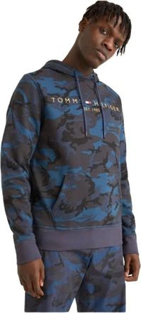 Tommy Hilfiger Camouflage Hoodie - Heren - Hoodies - Veelkleurig - XL - Katoen - Hoodies & sweatvesten