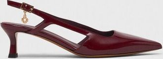 Maje Patent Leather Slingback Pumps - Tartan - Maje