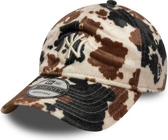 New Era New York Yankees MLB Animal Print 9Twenty Cap Beige Brown Black
