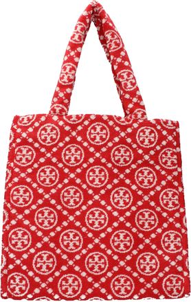 Tory Burch Red Cotton-Like Shoulder Womens Bag