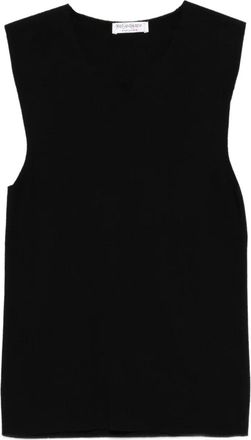 Saint Laurent Top con dettaglio a spalla anni 90 - Nero
