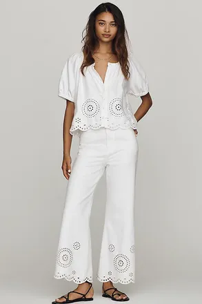 Frame Denim High-Rise Flared Jeans