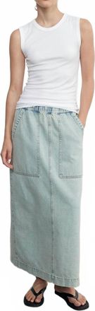 Enza Costa Supima Cotton Muscle Tee In White