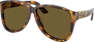 Miu Miu MUA08SF Asian Fit 14L09Z Womens Sunglasses Tortoiseshell Size 61