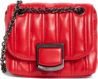 Longchamp Brio Extra Small Leather Shoulder Bag in Red at Nordstrom Rack
