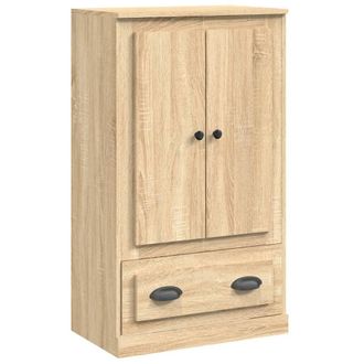 Berkfield Home Highboard Sonoma Oak 60x35.5x103.5 cm Engineered Wood in Light Tan