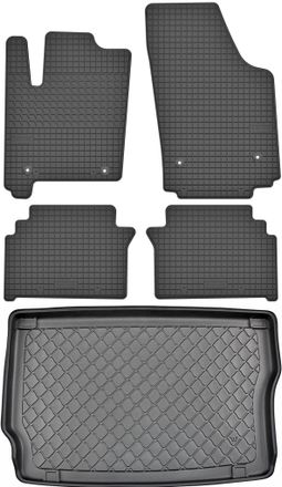 OEM Opel Meriva A Van Del 2003.02.2010. Juego - Alfombrillas De Goma Para Coche + Alfombrilla Para Maletero