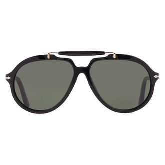 Persol Green Pilot Unisex Sunglasses PO0202S 95/31 57