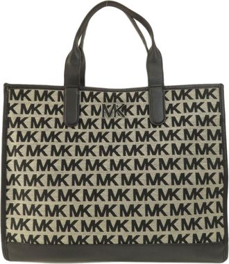 Michael Kors Black Canvas Tote Bag (Pre-Owned)