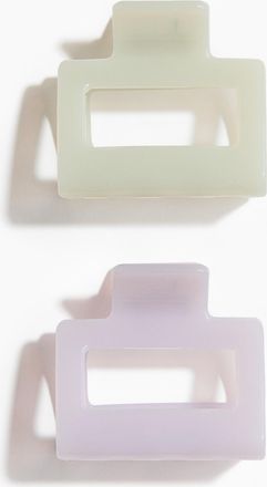 H&M 2er-Pack Haarklammern - Helllila/Hellgr&uuml;n