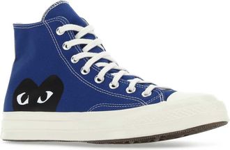 Comme Des Gar&ccedil;ons Unisex Sneakers Blue Cotton
