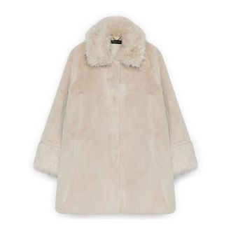 Fiorella Rubino Jassen, Dames, Beige, 7Xl, Katoen, Pluche jas