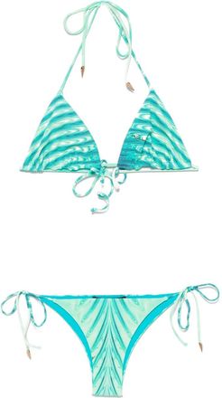 Roberto Cavalli Bikini con stampa - Verde