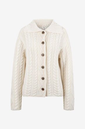 Lisa Yang Zopfstrick-Cardigan aus Kaschmir Kristin