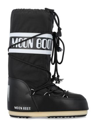 Moon Boot Mondstuhl flache Schuhe schwarz